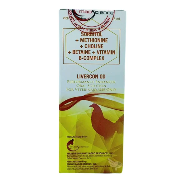 Mad Science Livercon 15ml Drops for Gamefowl